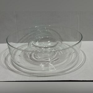 Princess House Heritage Crystal Chip n Dip Bowl #401